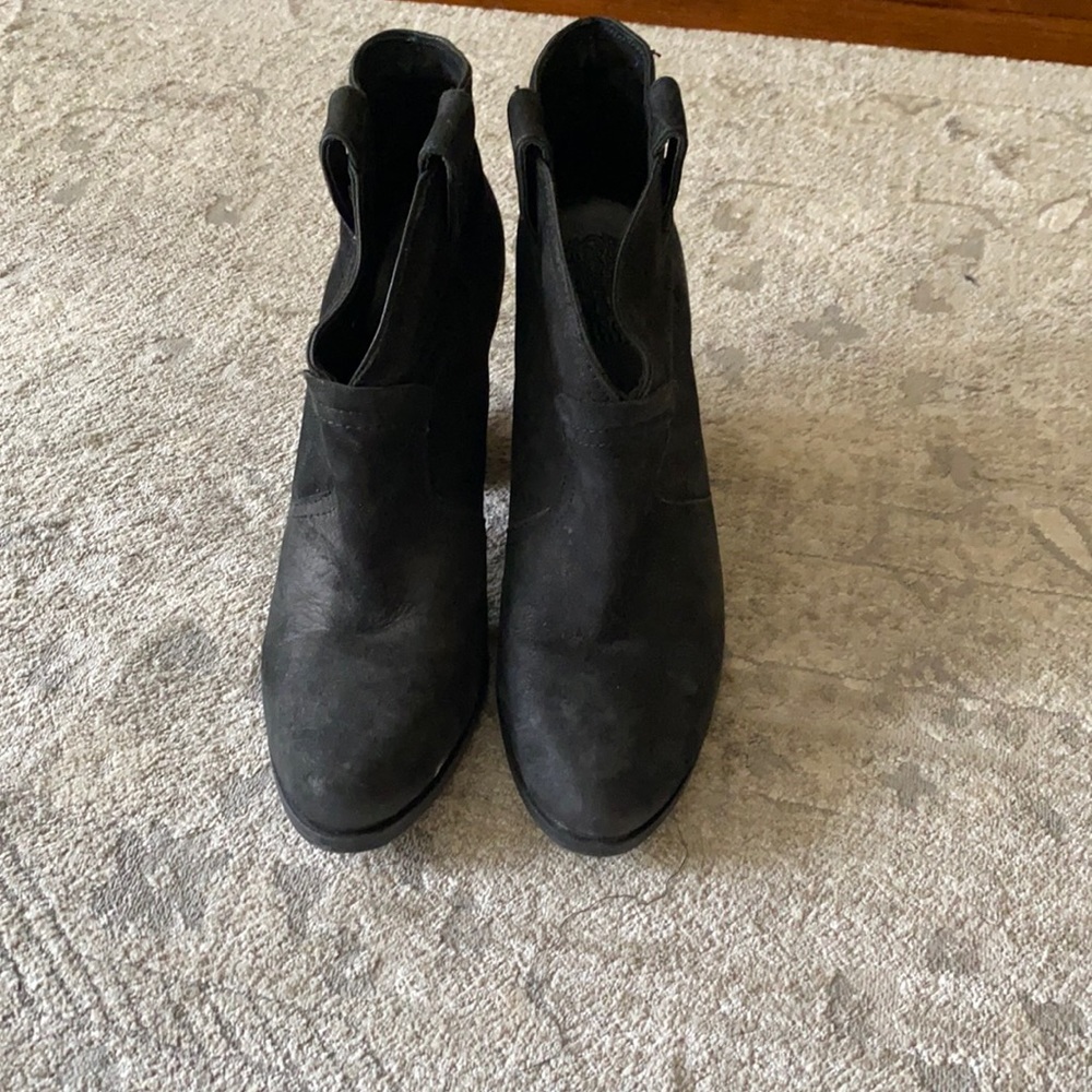 Vince Camuto black suede booties - great shape